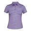 Under Armour Womens Zinger Short Sleeve Novelty Polo - Purple main - thumbnail image 1