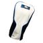 Golfgeardirect Leatherette Driver Headcover - White/Black/Blue - thumbnail image 1