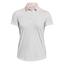 Under Armour Womens Iso-Chill Short Sleeve Golf Polo Shirt - White - thumbnail image 1