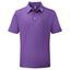 FootJoy Stretch Solid Pique Shirt - Purple - thumbnail image 1