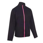 ProQuip Jasmine ProPac-Lite Ladies Waterproof Golf Jacket - Black/Pink