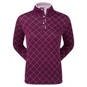 Next product: FootJoy Ladies Jersey Quilted Golf Mid Layer Sweater - Fig
