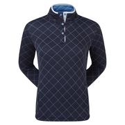Next product: FootJoy Ladies Jersey Quilted Golf Mid Layer Sweater - Navy
