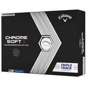 Callaway Chrome Soft X Triple Track Golf Balls - White