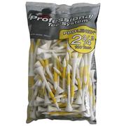 Pride Professional 100 Wooden Golf Tee Pack 69mm - Yellow