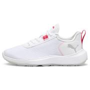 Puma Fusion Crush Sport Ladies Golf Shoes - Puma White/Garnet Rose
