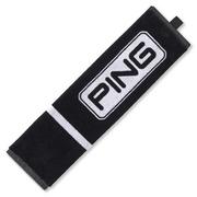 Ping Tri-Fold Golf Towel - Black/White