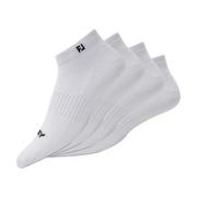 FootJoy ProDry Lightweight Sport Mens Golf Socks 3-Pair Pack - White
