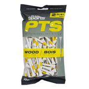Pride Professional 100 Wooden Golf Tee Pack 69mm - Yellow