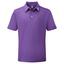 FootJoy Stretch Solid Pique Shirt - Purple - thumbnail image 2