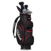 Titleist StaDry Waterproof 14 Way Golf Cart Bag - Black/Red 