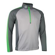 Sunderland Aspen Half Zip Mid-Layer Top - Silver/Gun/Gecko