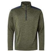 Abacus Sunningdale Half Zip Sweater - Olive