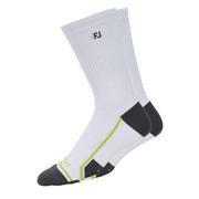  FootJoy Tech DRY Crew Golf Socks - White