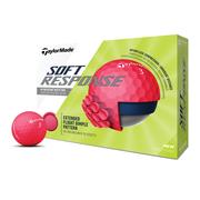 TaylorMade Soft Response Golf Balls - Red 