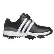 adidas Tour360 24 BOA Junior Golf Shoes - Black/White/Iron