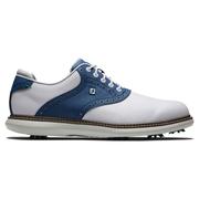 FootJoy Traditions Golf Shoes 2021 - White/Navy 
