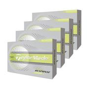 TaylorMade Tour Response Stripe Golf Balls - White/Yellow (4 For 3)