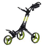Wishbone Cube Three Golf Push Trolley - Charcoal/Lime