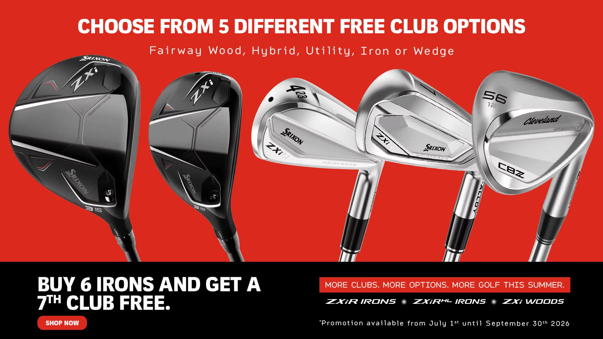 Srixon Free Club Choice Banner