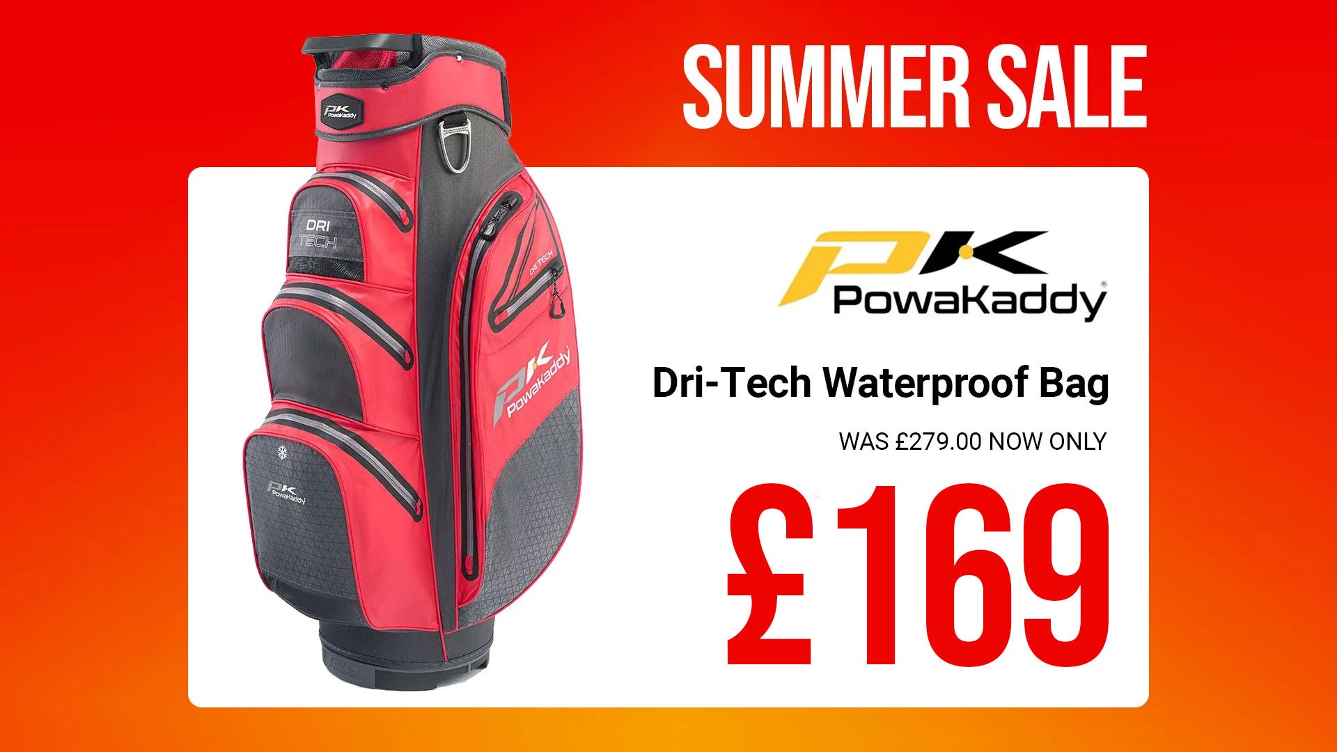 PowaKaddy Dri-Tech Banner