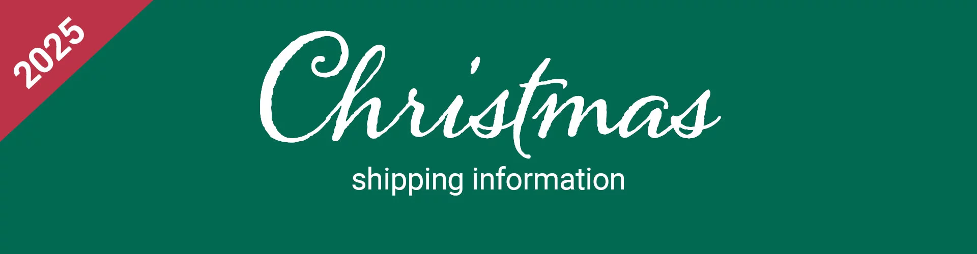 Christmas '25 Shipping